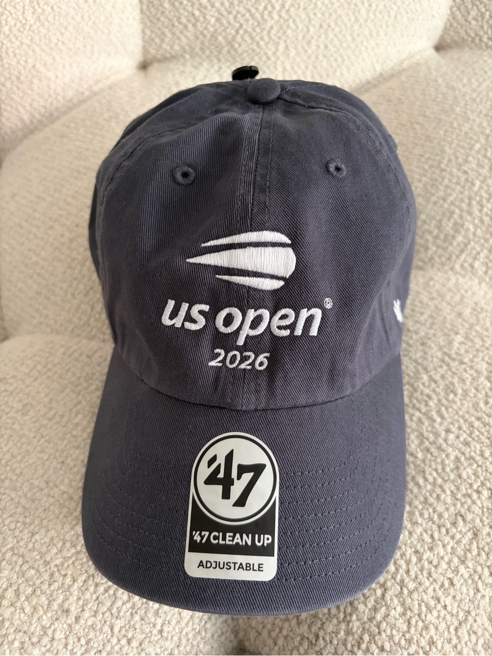 2026 US Open Tennis Hat from ‘47 CLEAN UP brand, Navy Blue